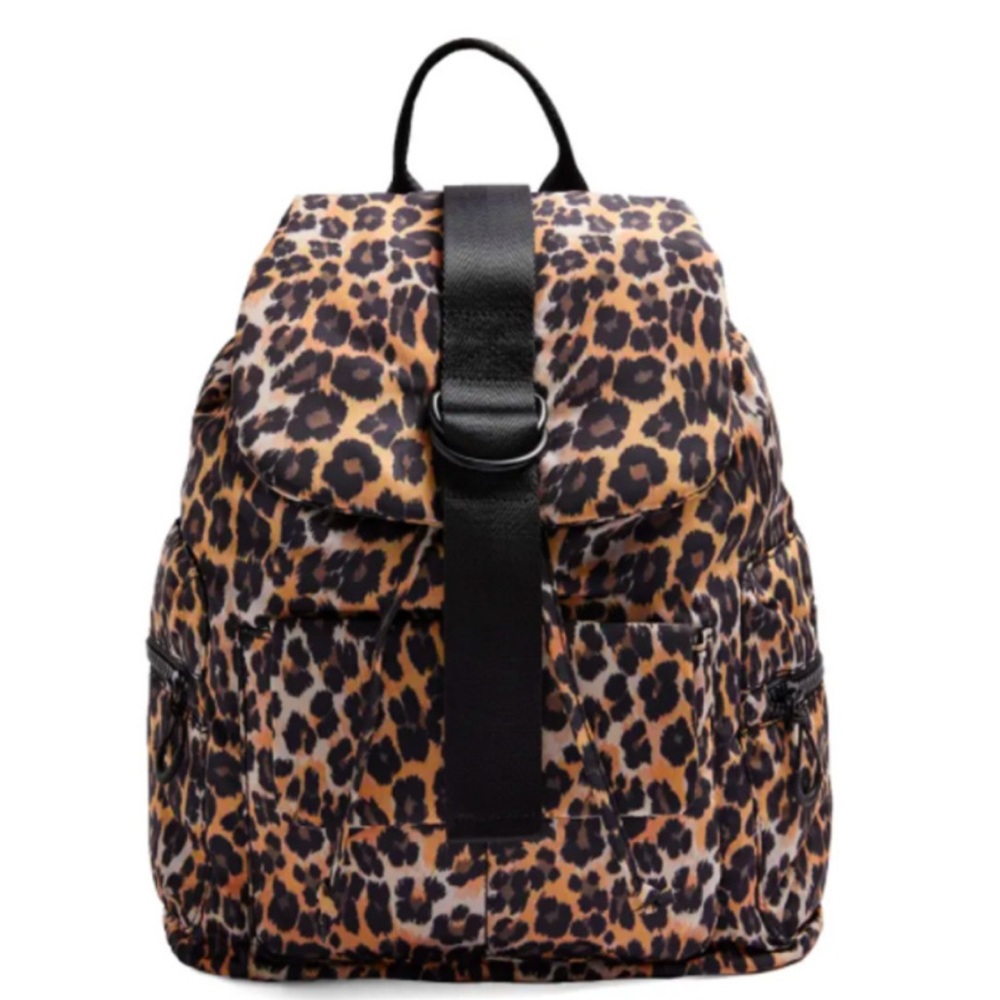 Topshop Leopard Print Backpack - Picture 2 of 5